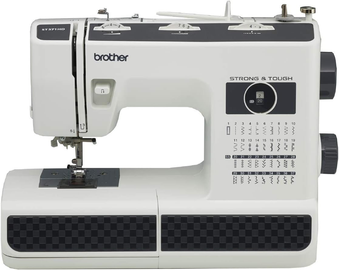 Brother+ST371HD+Sewing+Machine.+Strong+&+Tough.+37+Built-in+Stitches.+Free+Arm+Option.+6+Included+Feet